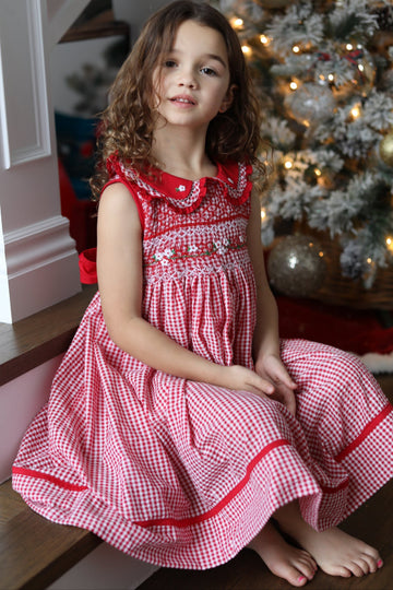 Holly Jolly Gingham Dress * Pre-Order October
