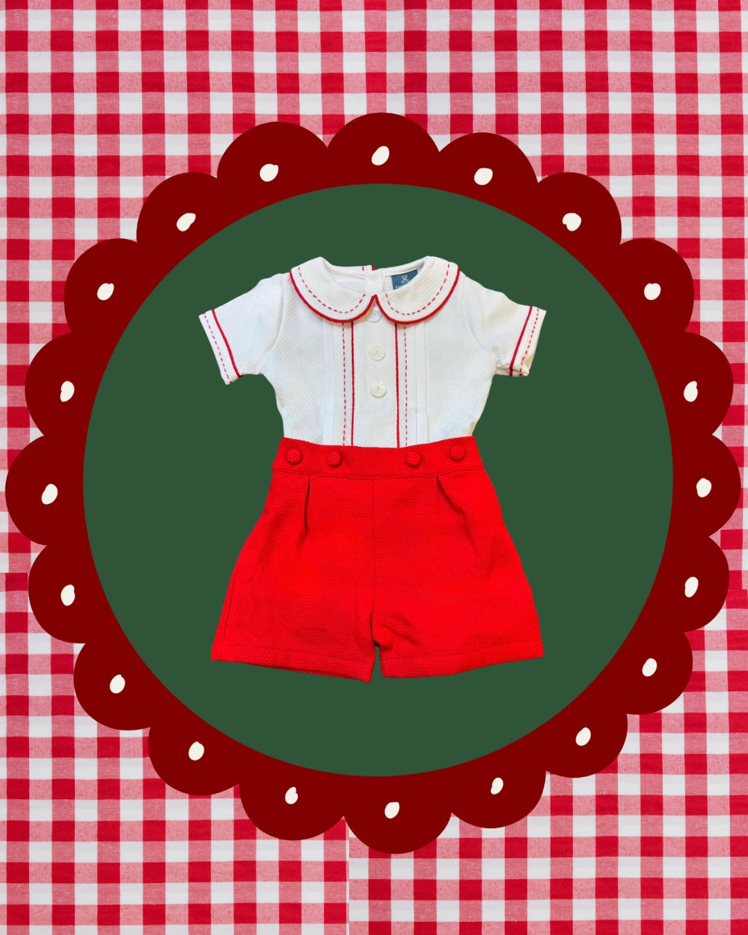 Elfie Red Bustersuit