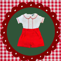 Elfie Red Bustersuit