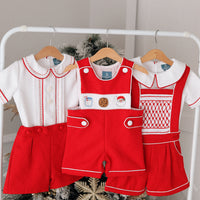 Elfie Red Bustersuit