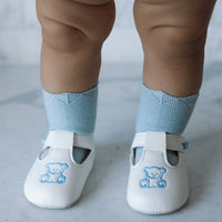 Organic Cotton Knitted Socks- French Blue