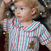 Gingerbread Stripe Pyjamas Baby- *Pre-Order Nov