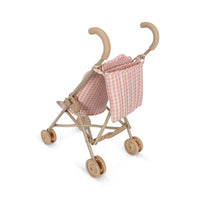 Konges Slojd Doll Stroller- Powder Pink Check