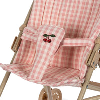 Konges Slojd Doll Stroller- Powder Pink Check