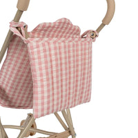 Konges Slojd Doll Stroller- Powder Pink Check