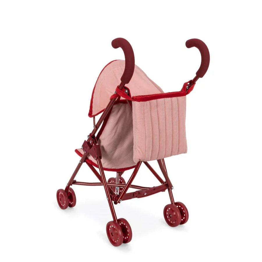 Konges Slojd Zoe Lulu Doll Stroller- Strawberry Ice