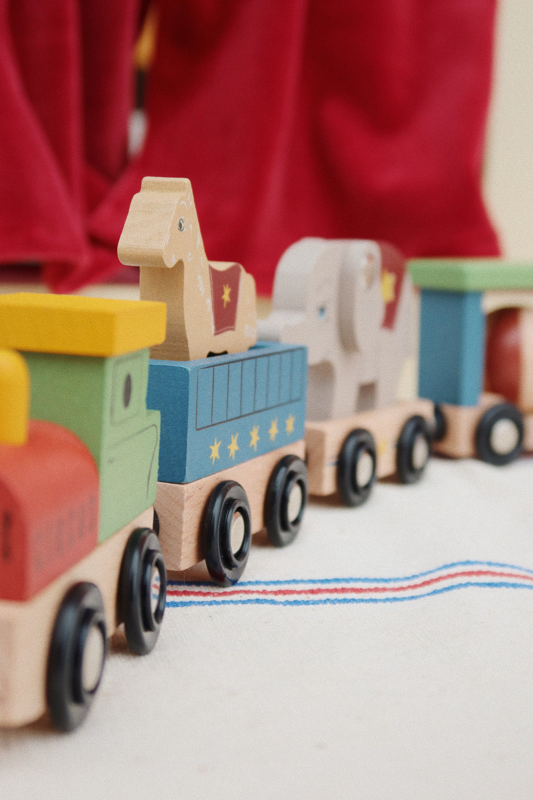 Konges Slojd Wooden Animal Train