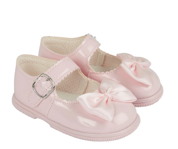 Hallie Hard Sole Shoes-Pink Patent