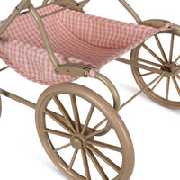 Konges Slojd Doll Pram- Powder Pink Check