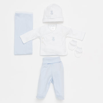 Frankie Newborn Gift Set- Blue and White