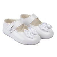 Minnie Pram Shoes- White