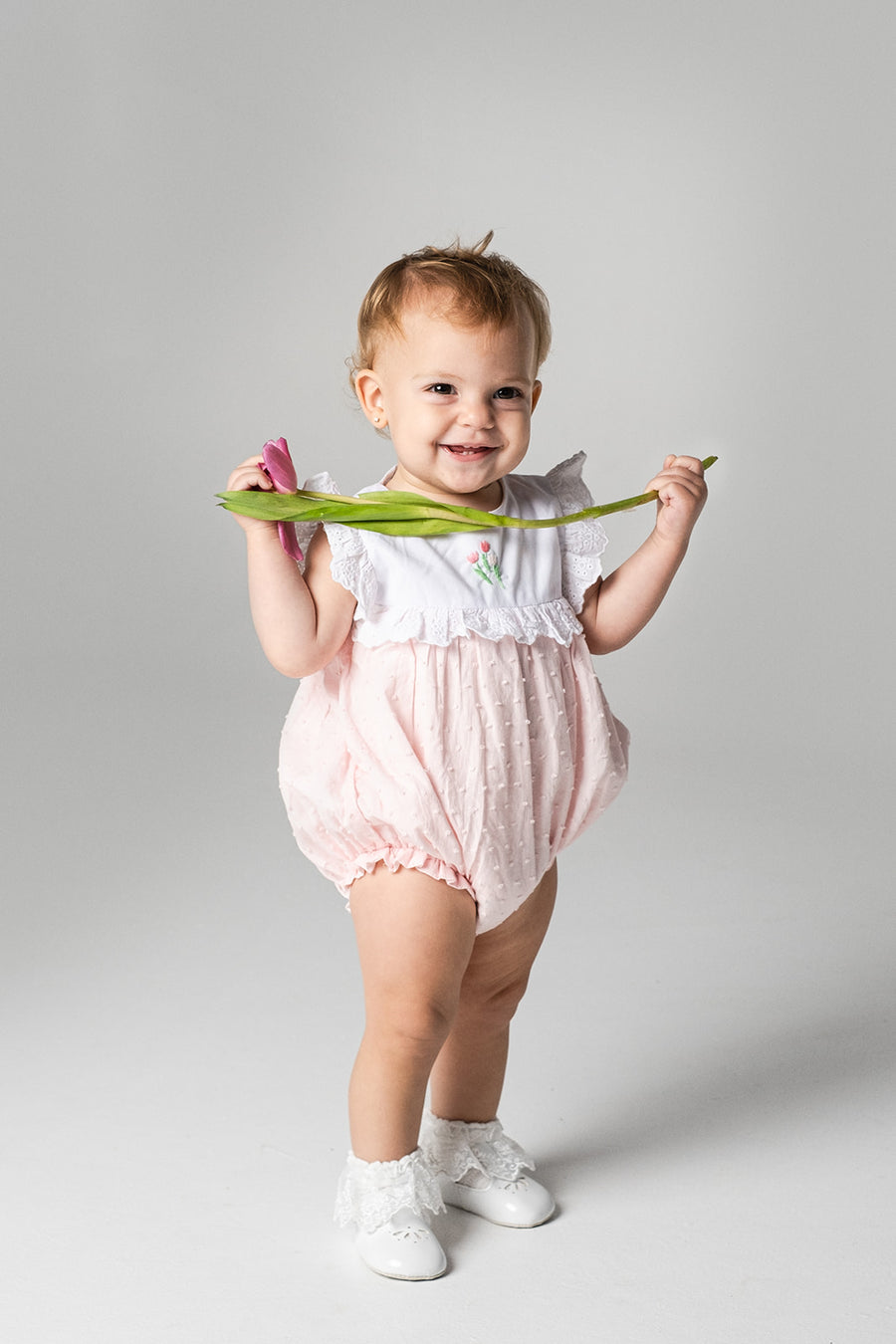 Hazel Tulip Bubble Romper