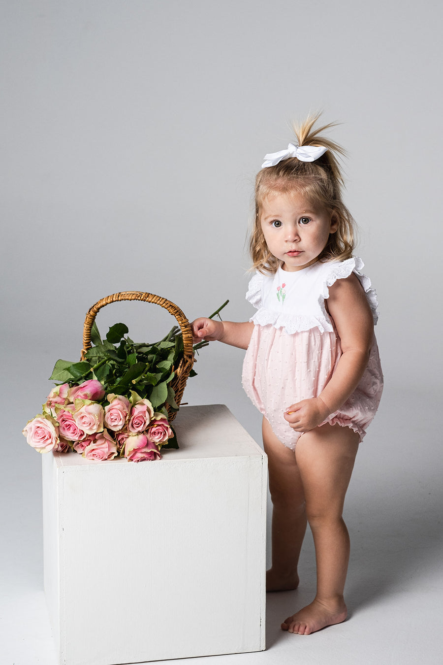 Hazel Tulip Bubble Romper