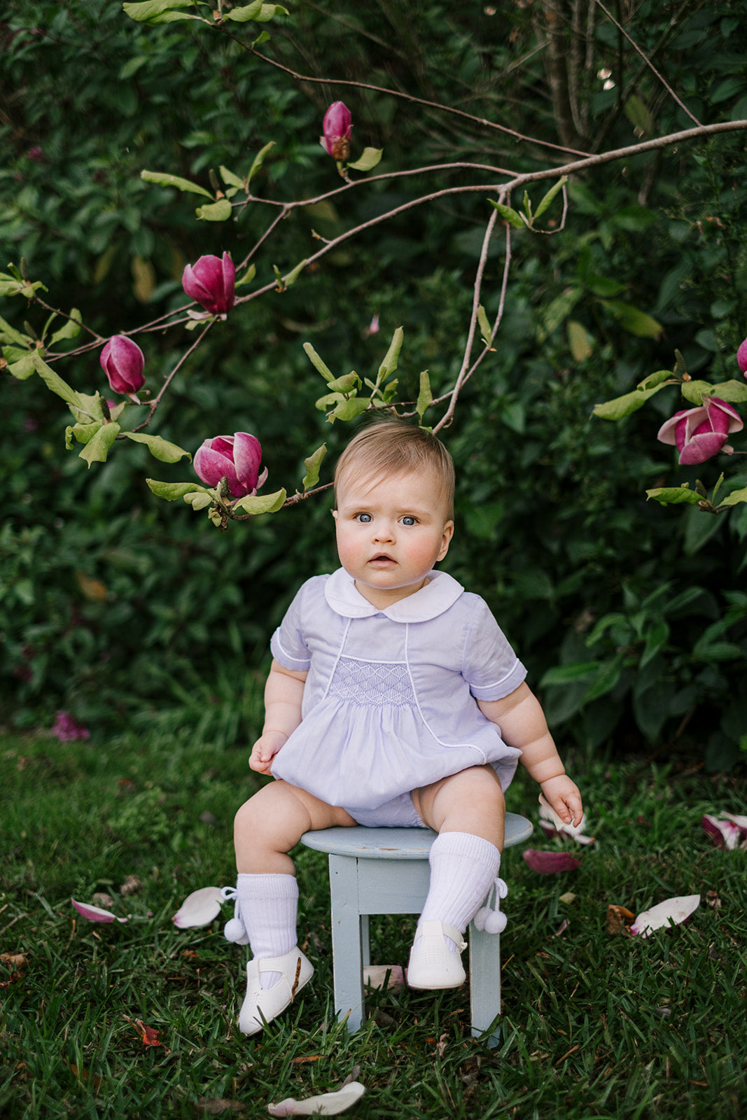 Henry Handsmocked Bubble Romper