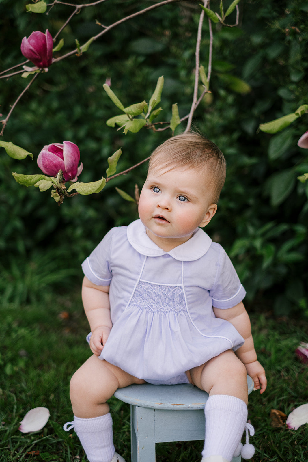 Henry Handsmocked Bubble Romper