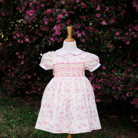 Audrey Handsmocked Floral Dress