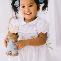 Flopsy Bunny Handsmocked Romper