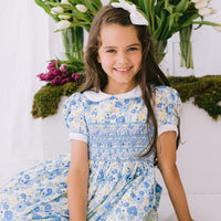 Eloise Handsmocked Floral Dress