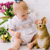 Flopsy Bunny Handsmocked Romper