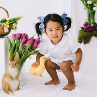 Flopsy Bunny Handsmocked Romper