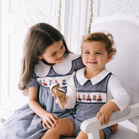 Bears and Boats Gingham Jon Jon Set