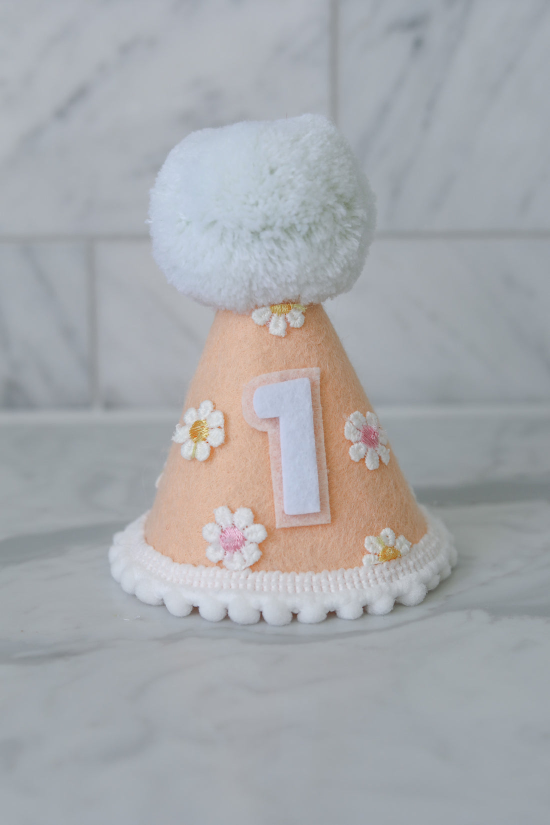 Boho Daisy Birthday Party Hat