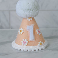 Boho Daisy Birthday Party Hat