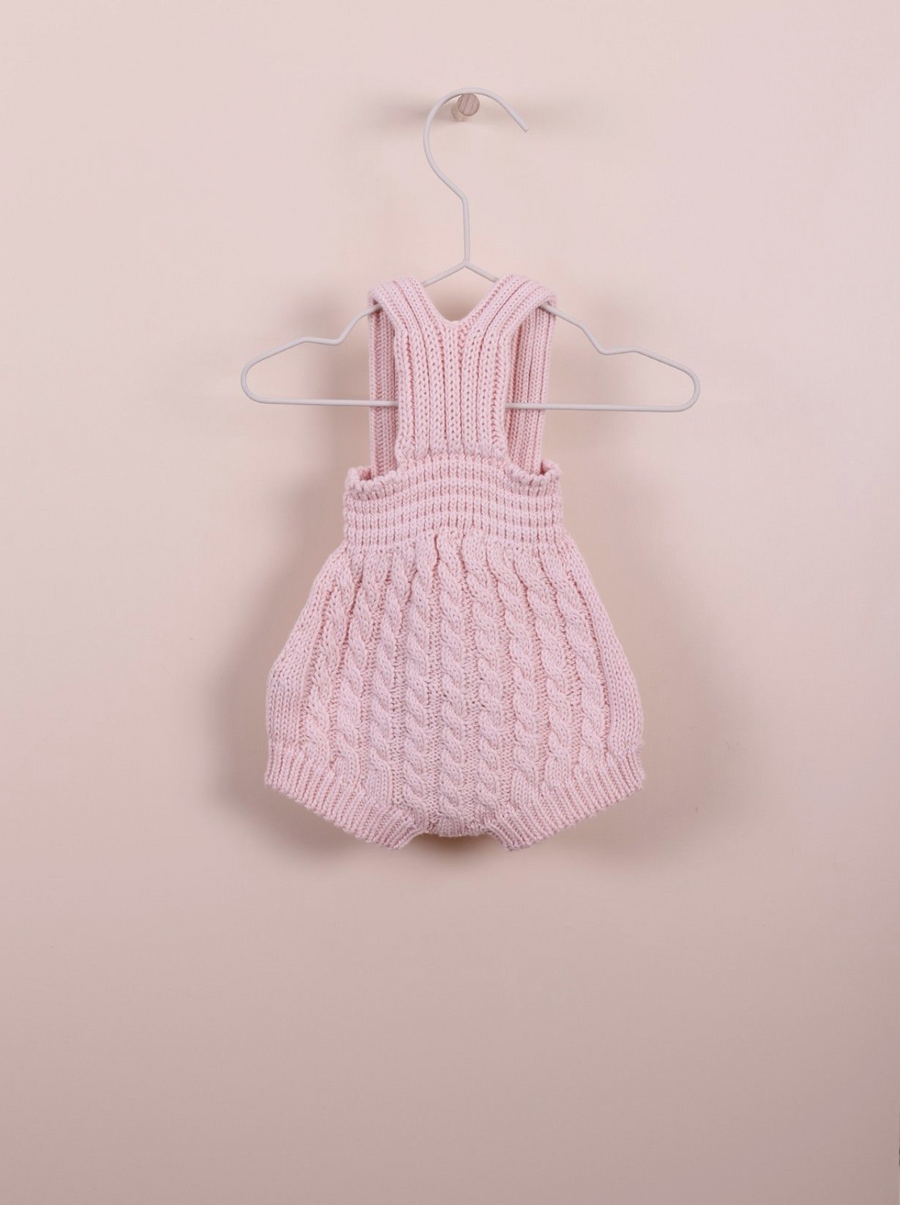 Riley Knit Shoulder Strap Shortie- Soft Pink