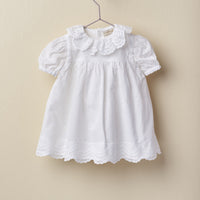 Liliette Organic Cotton Dress- White lace