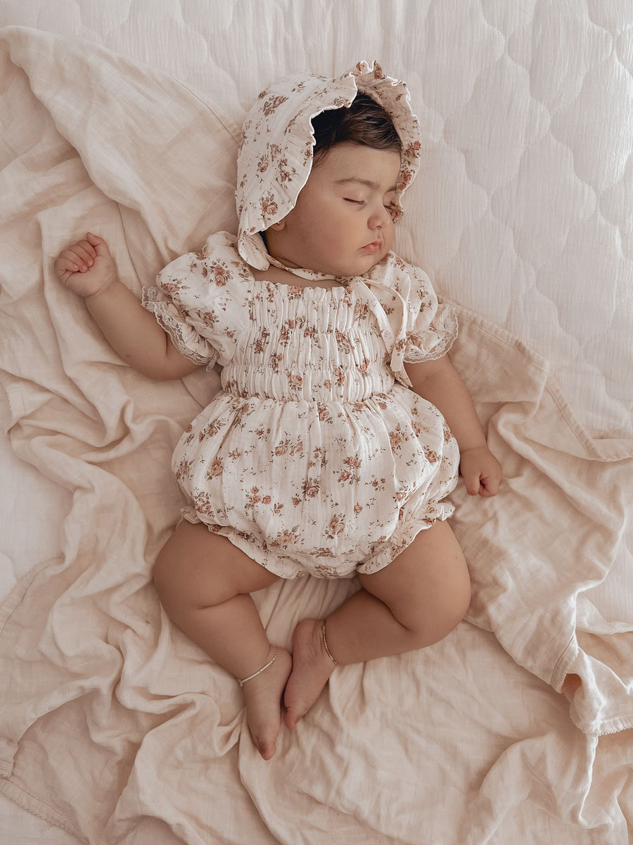 Elsie Rose Muslin Romper